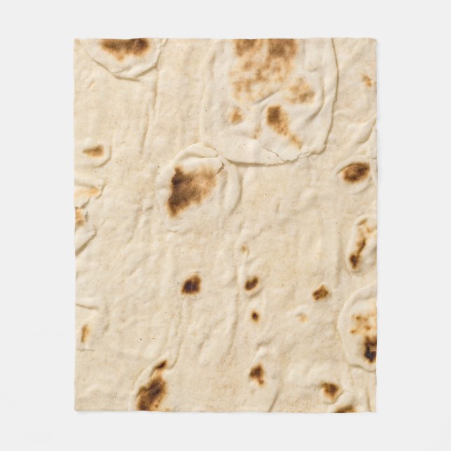 Burritos, Giant Tortilla Fleece Blanket (Front)