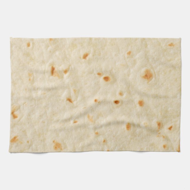 Burritos, Giant Tortilla Kitchen Towel (Horizontal)
