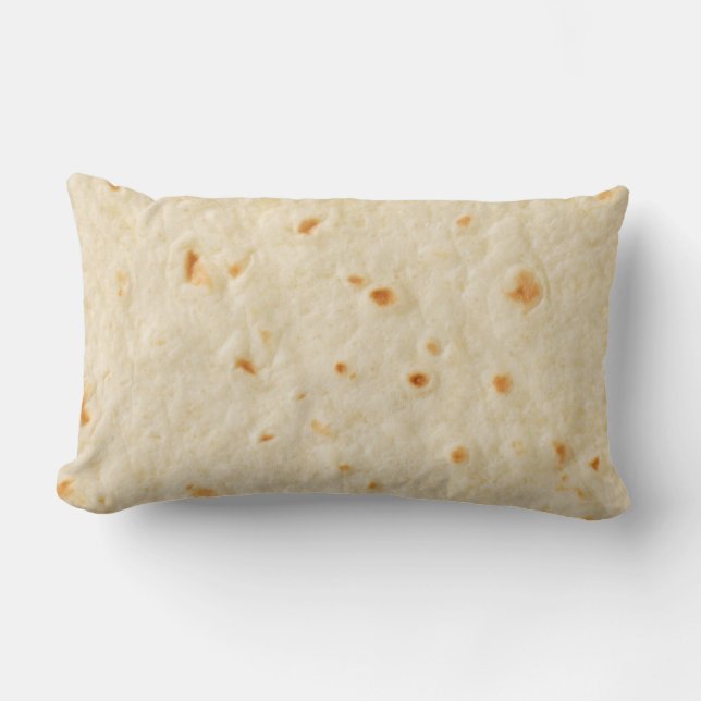 Burritos, Giant Tortilla Lumbar Pillow (Front)