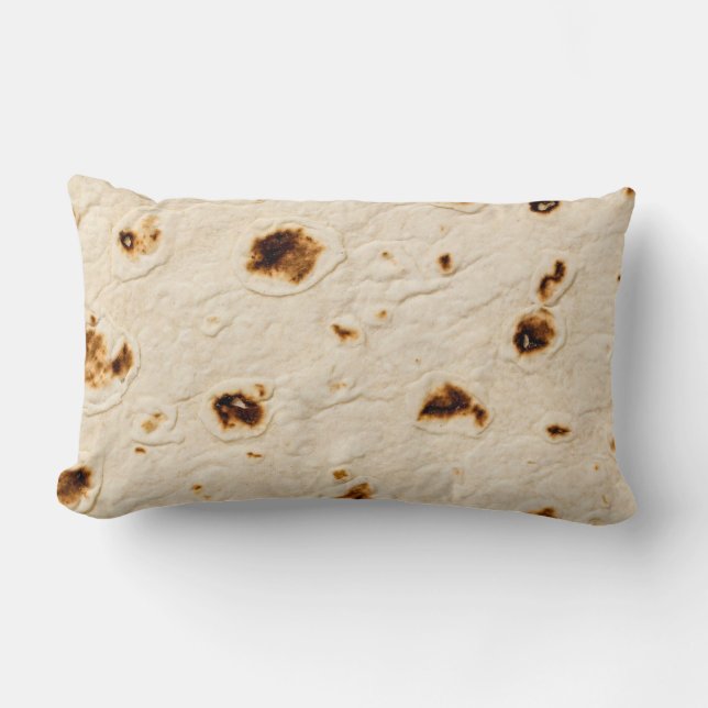Burritos, Giant Tortilla Lumbar Pillow (Front)