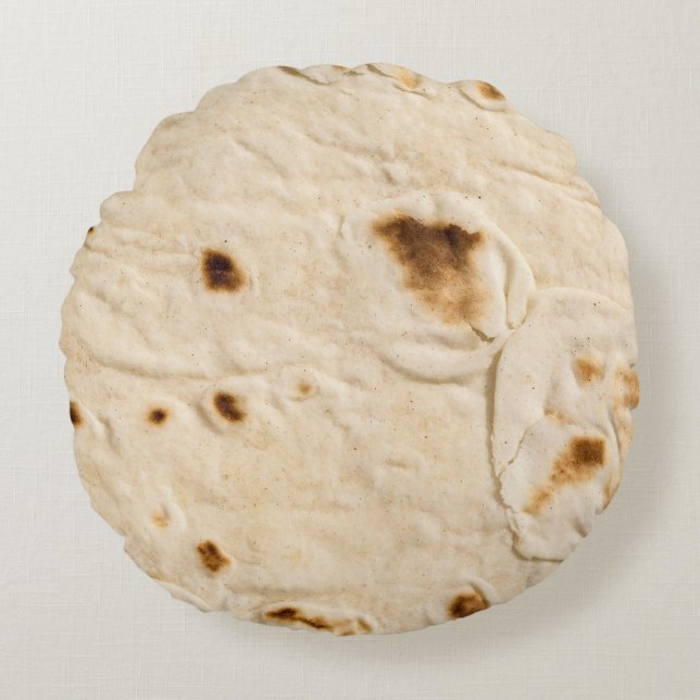 Burritos, Giant Tortilla Round Pillow (Front)