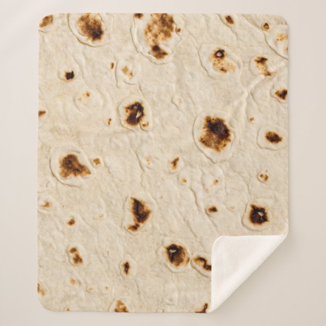 Burritos, Giant Tortilla Sherpa Blanket (Front)