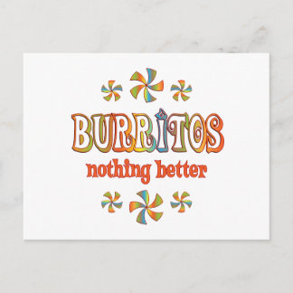 Burritos Nothing Better Postcard