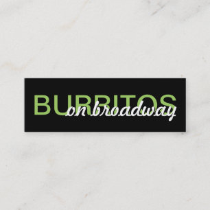 burritos with customizable location loyalty card