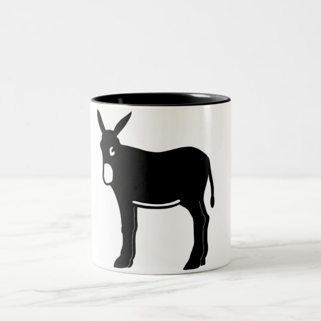 Burro Catala - Tassa Two-Tone Coffee Mug (Center)