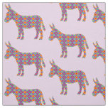 Burro in Colorful Pattern Fabric