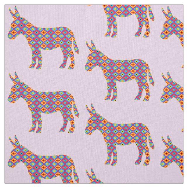 Burro in Colorful Pattern Fabric (Swatch)