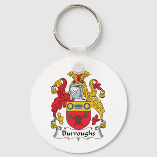 Burroughs Family Crest Keychain