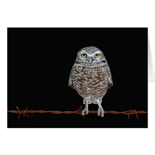 Burrowing Owl Card