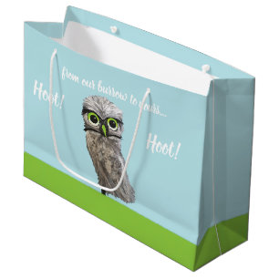 Burrowing Owl Painting Large Gift Bag