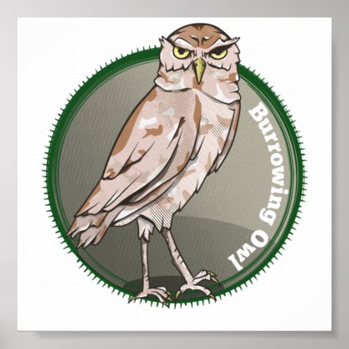 Burrowing Owl Poster