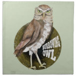 Burrowing owl shoco cloth napkin