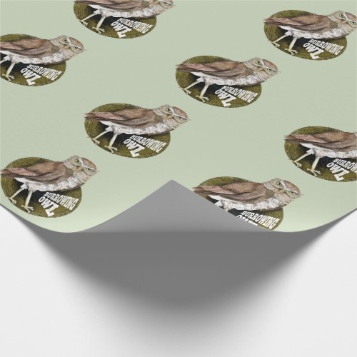 Burrowing owl wrapping paper