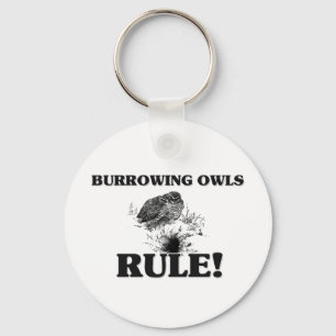 BURROWING OWLS Rule! Keychain