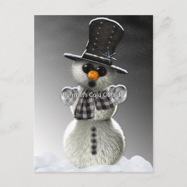 Burrrr it's cold outside Postcards (Front)