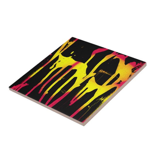 burrs and spurs and bacchanal ceramic tile (Side)