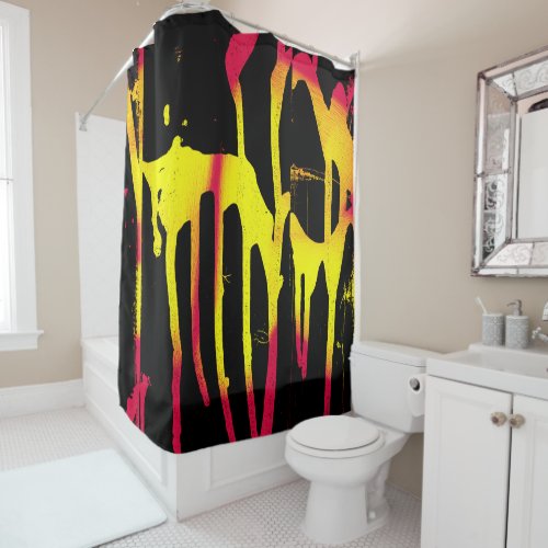 burrs and spurs and bacchanal shower curtain