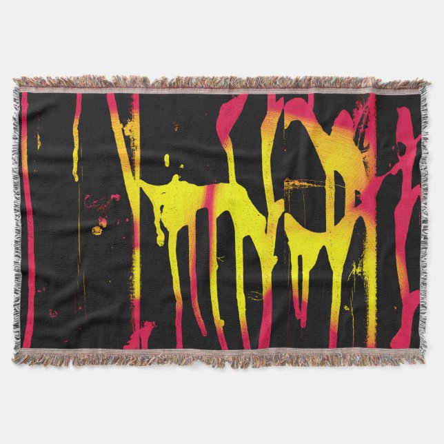 burrs and spurs and bacchanal throw blanket (Front)