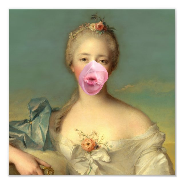 Burst Bubble Gum Diva III Photo Print (Front)