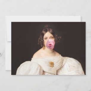 Burst Bubble Gum Diva Invitation