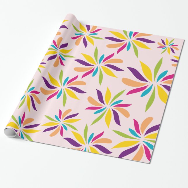 burst colors wrapping paper (Unrolled)