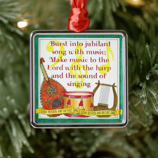 Burst into Jubilant Song Christmas Ornament (Tree)