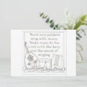 Burst Into Song Coloring Book Postcard (Standing Front)