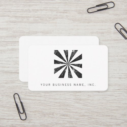 Burst (Letterpress Style Background) Business Card