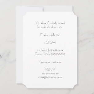 Burst (Letterpress Style Background) Invitation