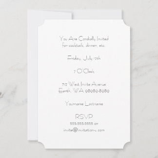 Burst (Letterpress Style Background) Invitation