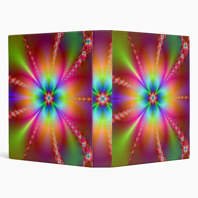 Burst of Color 3 Ring Binder (Background)