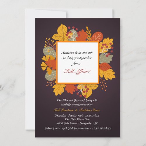 Burst of Color Invitation