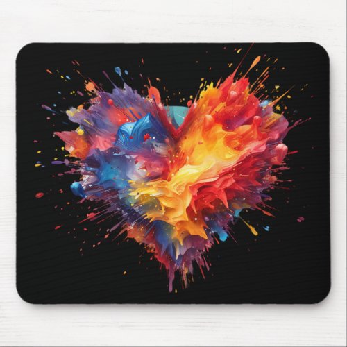 Burst of color mouse pad
