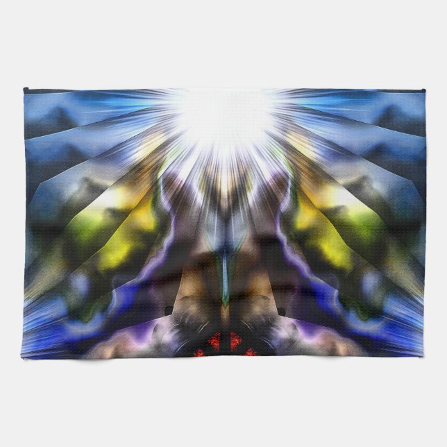Burst Of Light Kitchen Towel (Horizontal)