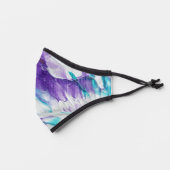 Burst of Purple Premium Face Mask (Left)