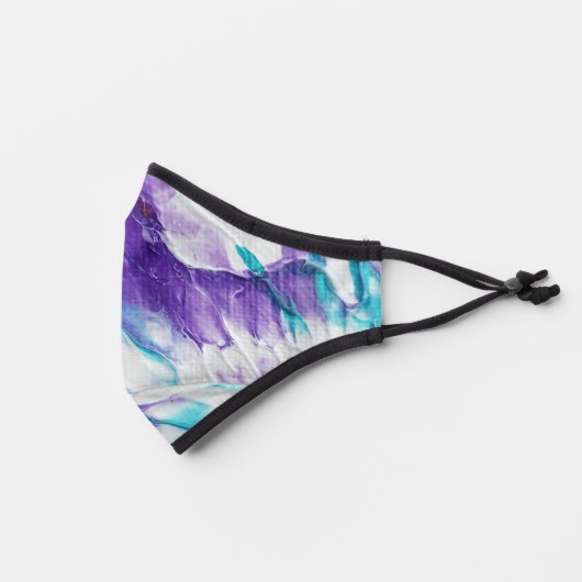 Burst of Purple Premium Face Mask (Left)