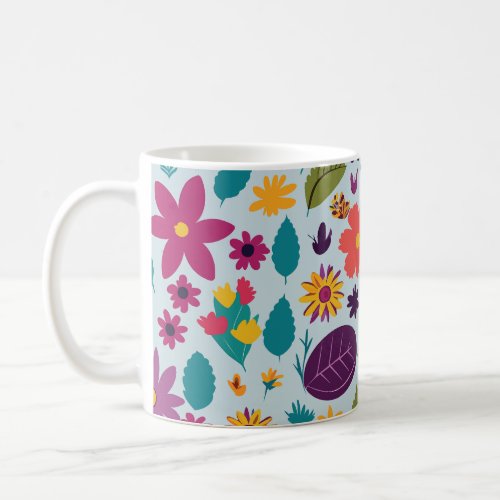 Burst of Spring and Summer Floral Mug  Cups
