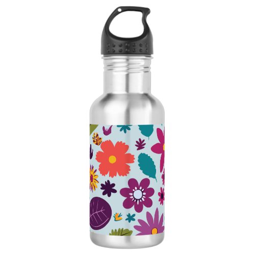Burst of Spring and Summer Floral Mug  Cups Stainless Steel Water Bottle