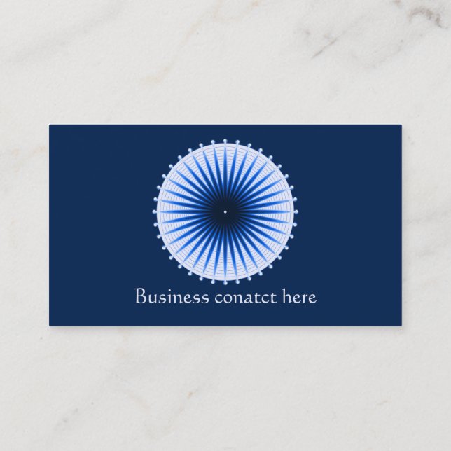 Burst of the Blues Business Cards (Back)