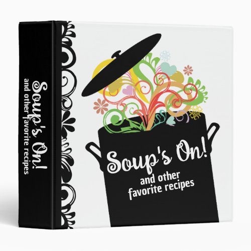 Bursting aromas cooking pot recipe cookbook binder