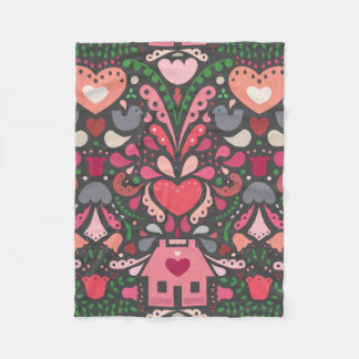 Bursting at the Seams with Love! Fleece Blanket