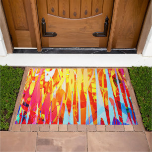 Bursting Colorful Hues Mix Doormat
