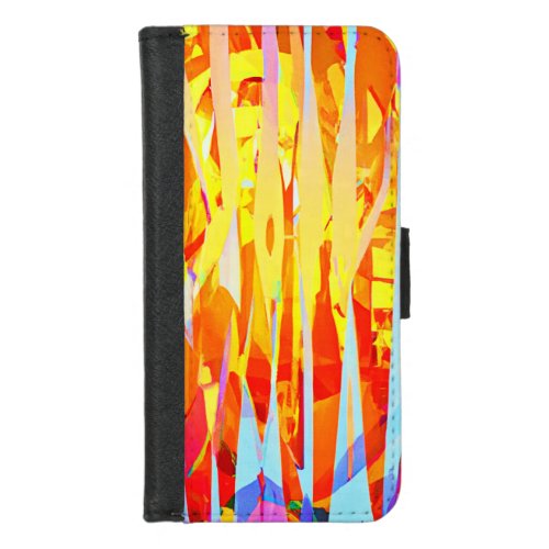Bursting Colorful Hues Mix iPhone 87 Wallet Case