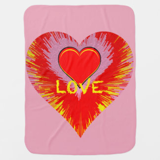 Bursting Heart Baby Blanket