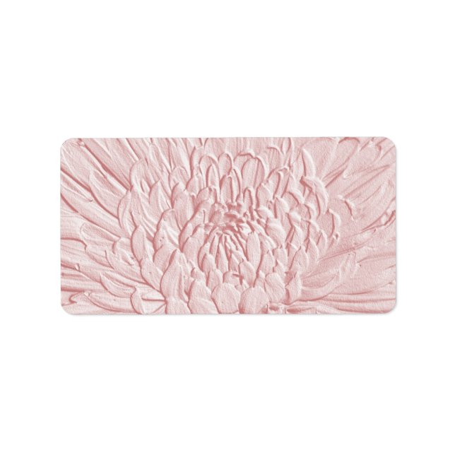 Bursting Joy Embossed Floral Wedding or General Label (Front)