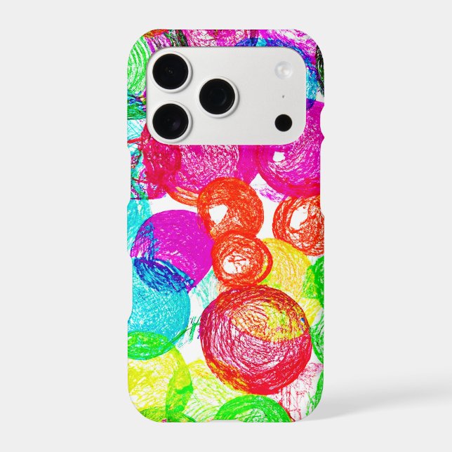 Bursting with Color Abstract Pattern Iphone Case (Back)
