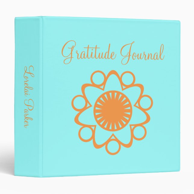 Bursting With Life Flower Binder, Orange Binder (Front/Spine)