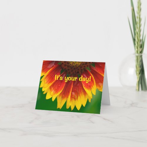 Bursting with Wishes Sunflower Birthday Card