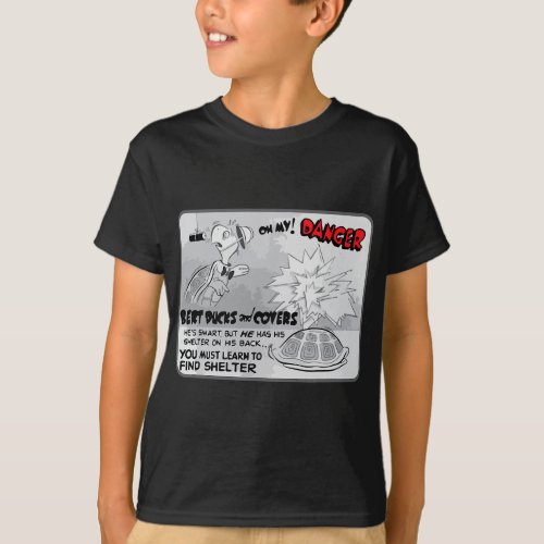 Burt The Turtle Ducks and Covers Cold War Atomic T_Shirt