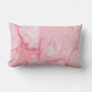 Burton Family Collection Pink Marble Lumbar Pillow